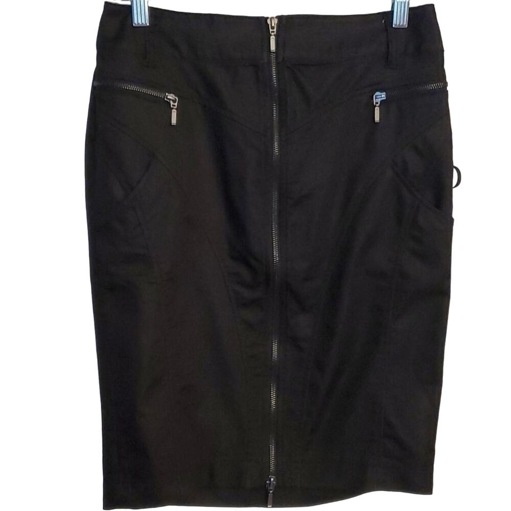 NWT Dalia Collection Black Zipper Skirt, 4